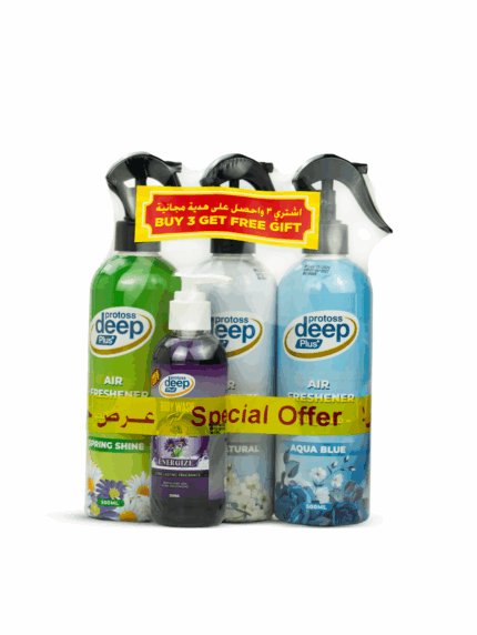 3 x Amazing Protoss Deep Plus Air Freshener + 1 x Body Wash Free Sample