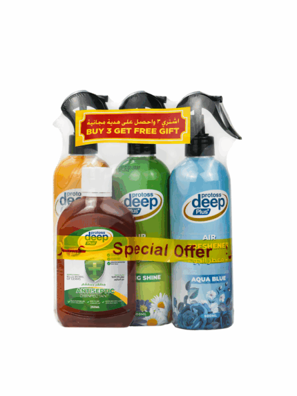 3 x Amazing Protoss Deep Plus Air Freshener + 1 x Antiseptic Germ Killer Free Sample