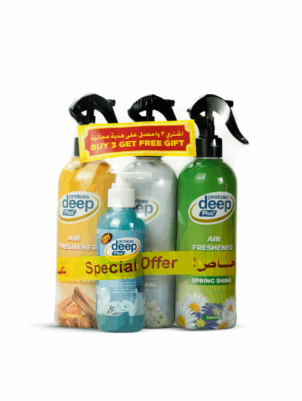 3 x Amazing Protoss Deep Plus Air Freshener + 1 x Hand Wash Free Sample