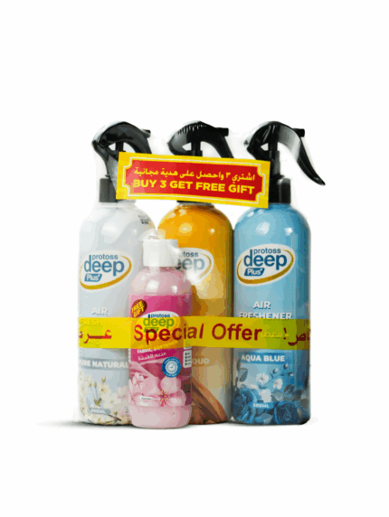 3 x Amazing Protoss Deep Plus Air Freshener + 1 x Fabric Softener Free Sample